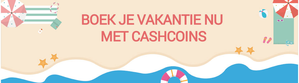 Boek nu je vakantie met CashCoins banner-0