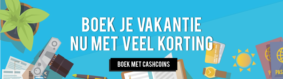 Boek nu je vakantie met CashCoins banner-0
