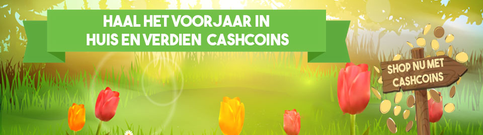 Shop voorjaarsaankopen met CashCoins banner-0