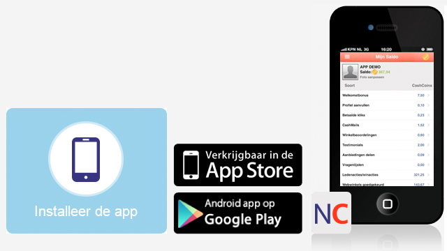 NuCash.be app